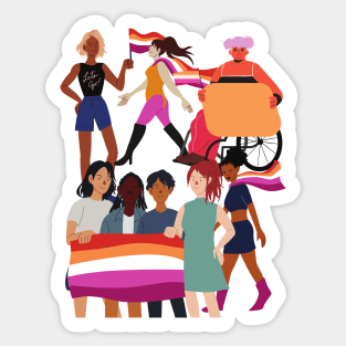 Lesbian pride Sticker